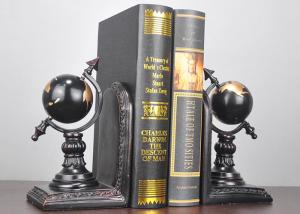 Wholesale Black Plated Resin Decoration Crafts , Study Room Globe Book Holder from china suppliers