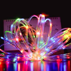 Wholesale Outdoor Solid Tube 100 LED Christmas String Multi Color House And Yard Use from china suppliers