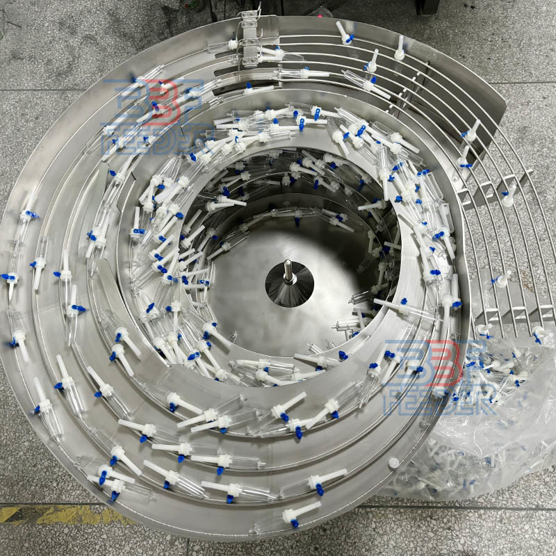 Automated Vibrating Bowl Feeder Big Size Medical Industry Dropping Bottle Parts Feeder