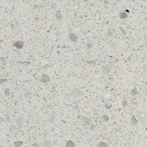 Wholesale Construction White Terrazzo Tile Durable Ware Impervious Stain Damage Proof from china suppliers