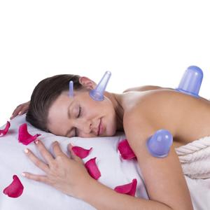 Wholesale Clear Silicone Massage 4pcs Vacuum Suction Cupping from china suppliers