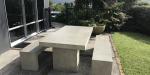 Gardens Outdoor Concrete Furniture GRC Tables Seating Bench
