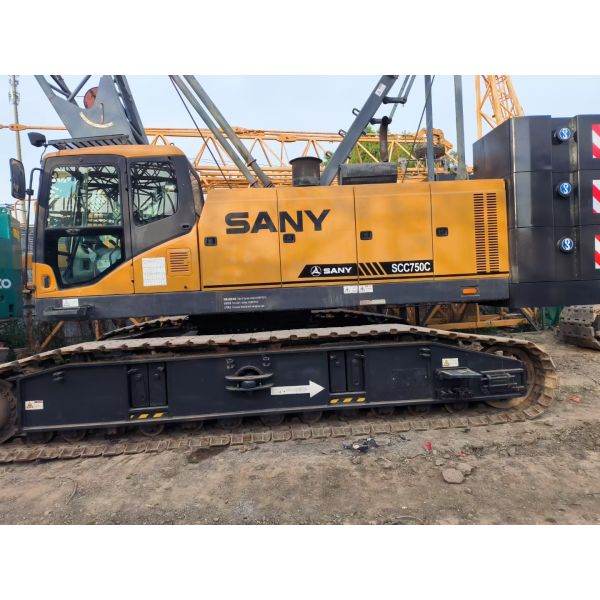 SANY SCC750C 75 Ton 2nd Hand Crawler Crane Lifting Equipment Fully Functional