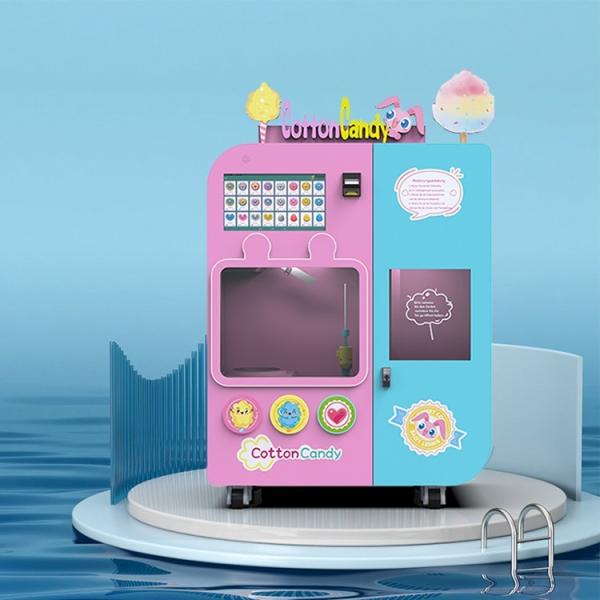 220V-240V CE Automatic Cotton Candy Vending Machine 240 Floss Candy Large