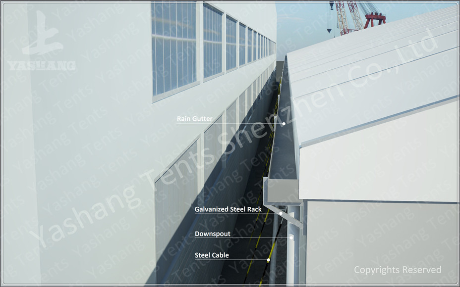 Custom Aluminum Frame Outdoor Warehouse Tents , Heavy Duty Storage Tents