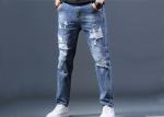 28-40 Size Ripped Skinny Mens Casual Jeans Strech Denim 100% Cotton Pants