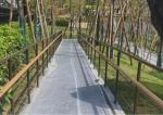Balcony Stair Zinc Steel Wood Grain Railing Anti Corrosion No Welding Design
