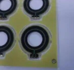 Double Sided Carbon Oil PCB with Top and Bottom Carbon Ink Printing