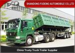45 Ton 4 Axle Side Tipping Dump Semi Trailer 11000*2500*3300mm
