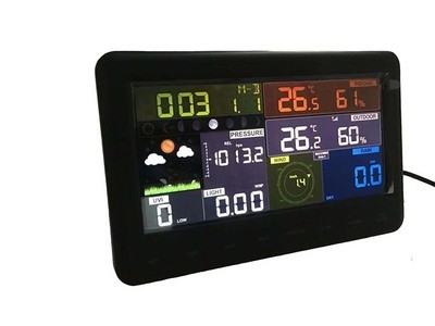 Wireless Wifi Automatic Weather Station with 868 MHz Frequency and Rain Volume Display