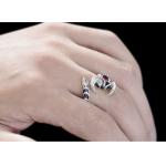 Men's Thai Vintage Sterling Silver Ring Size Adjustable Scorpion Animal Style
