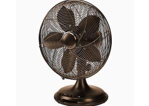 Wholesale Retro Electric Fan Decorative Air Circulator Oil Rubbed Bronze Finish VDE Plug from china suppliers