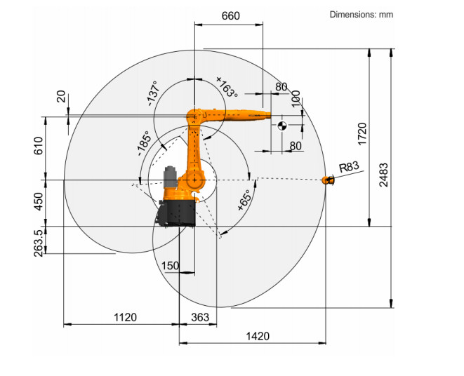 Robot Arm Kuka KR 6 With Robot Control Software High Speed And High Reliability