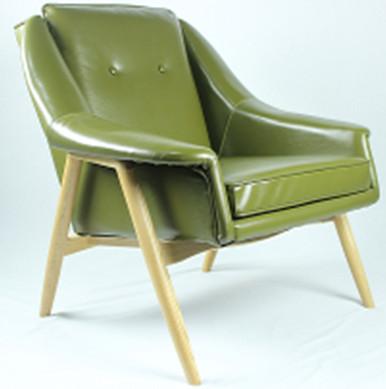 America style home upholstered wooden frame single recliner arm leather chair