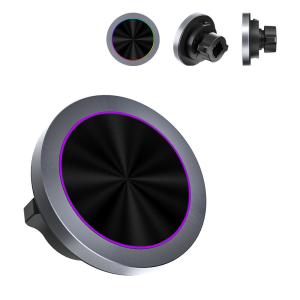 Wholesale Wireless Iphone Car Charger Aluminium Alloy Stable Magsafe Car Charger Mount from china suppliers