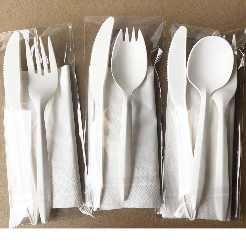 Automatic Disposable Paper Tableware Barbecues BBQ Birthday Party Paper Spoon Knife Fork Cutlery Set Packing Machine