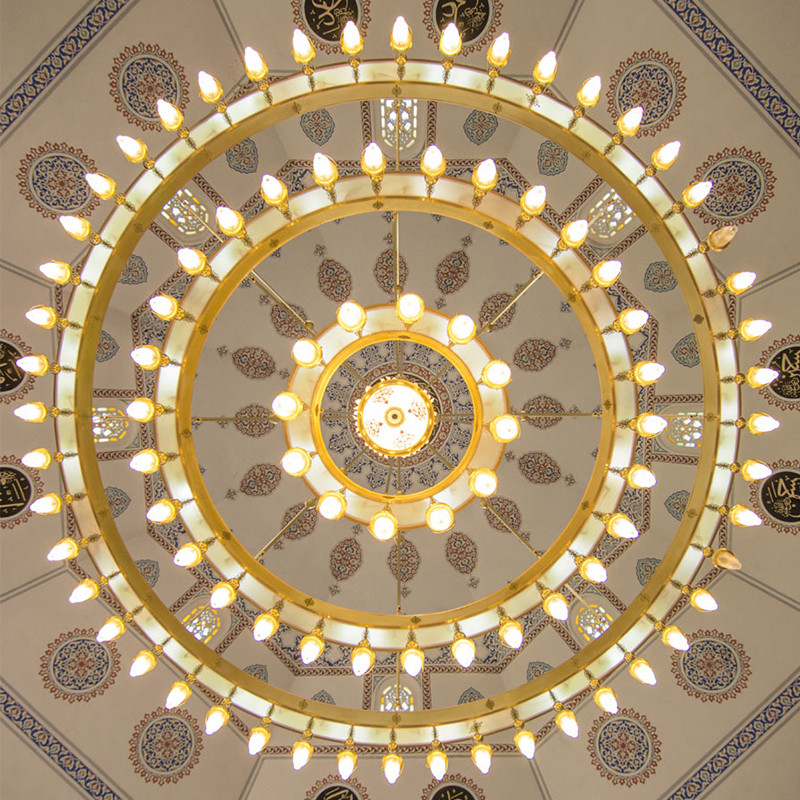 Custom made design mosque Islam copper crystal lighting islamic chandelier(WH-DC-53)