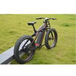 Two Seat Bicycle Electric Kontax ES750 26inch Fat TIire Carbon Fiber E Bike 48V