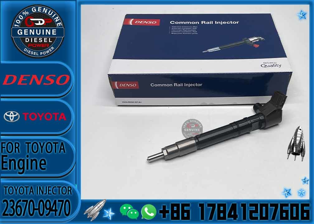 New Common Rail Fuel Injector 23670-0E060 23670-09470 23670-09460 23670-08020 295700-0550 23670-0E070 for Denso 1GD-FTV