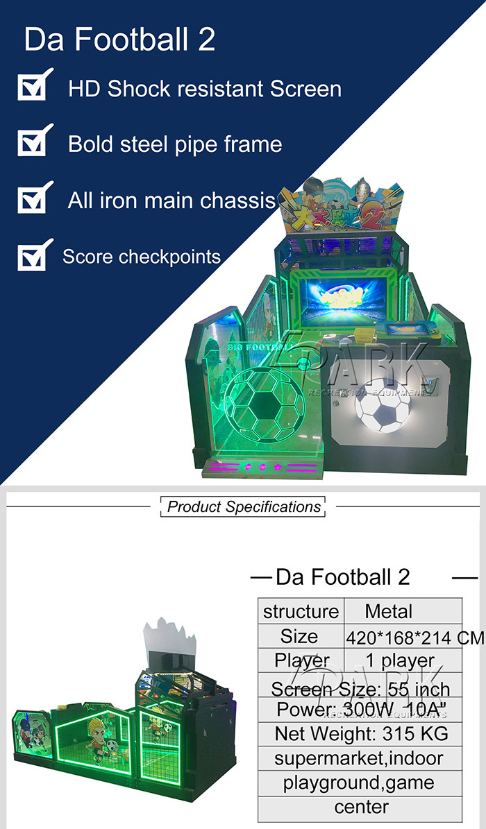 Electronic Big Football Lottery Game Machine / Shooting Arcade Video Game