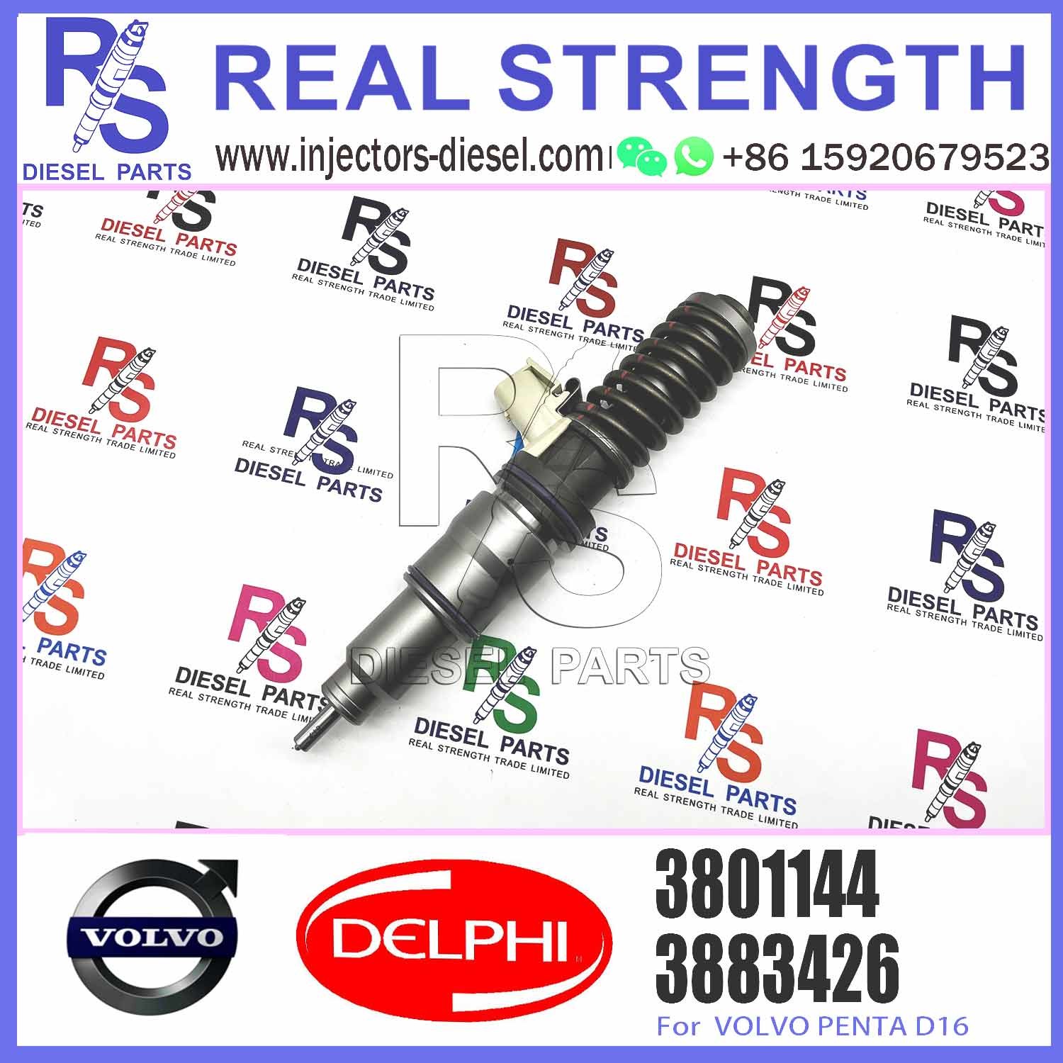 3883426 EC700 D16 Fuel Injector Common Rail Injector BEBE5H00001 03883426 04085436 3801144 E3.24