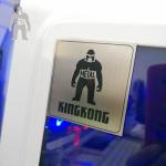 Brush Effect Print Black Metal Name Plates For Handbags KingKong Customised
