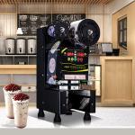 High Speed PET Automatic Bubble Tea Cup Sealing Machine 110V 50Hz 200kg