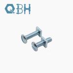 Carbon steel galvanized Anglo - American half - round head square neck bolts 1/4