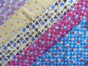 Wholesale Classic Style Floral Flannel Fabric Waterproof Cotton Flannel Laminated Cloth Diaper from china suppliers
