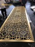 20mm Room Divider Stainless Steel Laser Cutting With Flower Pattern