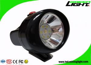 China Lightweight Mining Cap Lights 4000 Lux Plug - In Charging With Helmet Bracket on sale