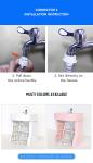 White/Pink Large Square Type Baby Hand Wash Basin for Baby Necessities