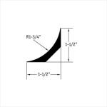 Customize Length PVC Cove Former Wedge Fillet in White Color 15x15mm 20x20mm