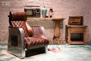 Wholesale antique style leather chair with aluminium frame,#730 from china suppliers