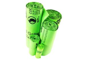 Wholesale Trash Bags ASTM D6400 Plastic Free Packaging 25 Gallon Compostable from china suppliers