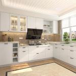 18mm Countertops Hotel Kitchen Cabinets Overall Quartz Stone