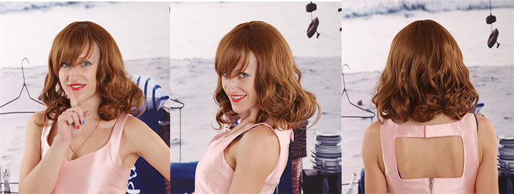 Private Label Heat Resistant Synthetic Hair Wigs With Customization