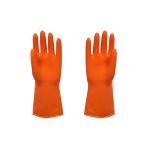 Beautiful Waterproof Rubber Work Gloves , Chemical Resistant Latex Gloves
