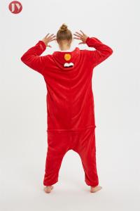 Wholesale Cute Flannel Women'S Cartoon Pajamas , Elmo Kigurumi Animal Onesies Sleepwear from china suppliers