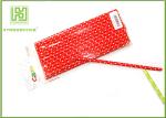 Decorative Christmas Party Paper Straws Customized Wave Design Blue Color