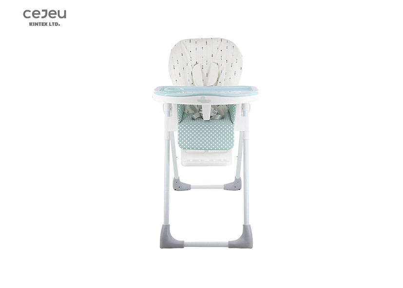 6 Height Adjusted Pink High Chair 7.8KG 3 Position FootPlate