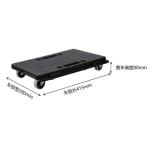 50KG Splicing Movable Hand Platform Truck Dolly With 4 Silent 2" TPR Wheels