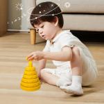 Lead Free Silicone Stacking Toy Food Grade Early Learning Toys For Infants