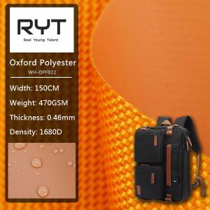 Wholesale Waterproof 1680 Double Ply 100% Polyester PVC Fabric For Backpack Bags from china suppliers