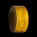 Saudi Arabic Market Custom Pet Metalized 50mm Conspicuous Hi Vis Yellow Saso