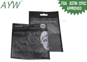 Wholesale Plastic Cosmetic Stand Up Zipper Bags Three Sides Seal Bag With Gravure Printed from china suppliers