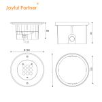 9W Underground LED Path Light IP67 LED Landscape Well Lights