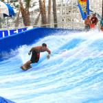 Durable Surfing Flow Rider Extreme Sport Fun Ride 21.7m*13.4m For Water Park