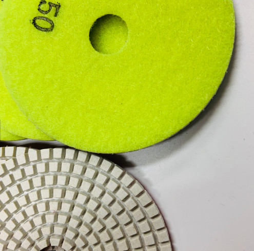 Star Shape Wet Diamond 3 Step Granite Polishing Pads For Marble