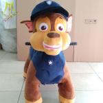 Hansel amusement park soft stuffed animal car ride for children animal scooter